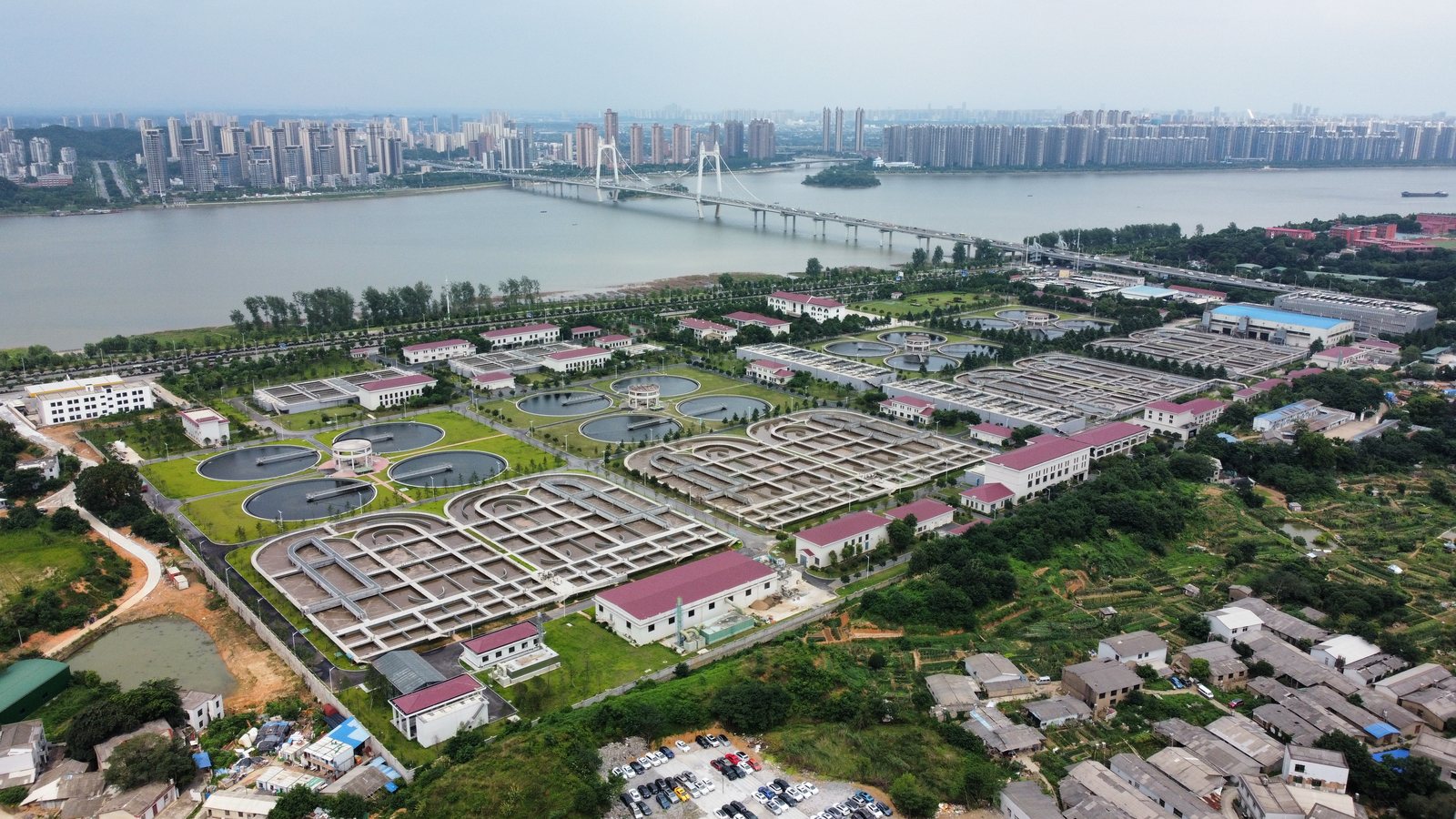 Changsha Yuelu wastewater treatment plant, Hunan, China